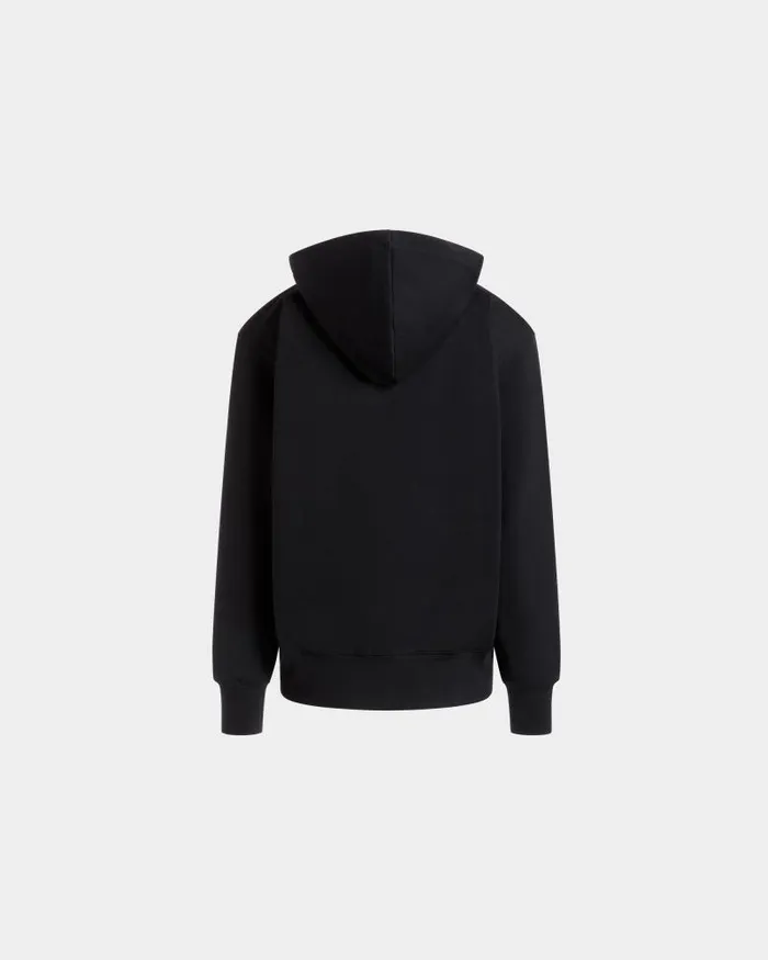 Men Bally Tracksuits Hoodie With A Bally Crest Logo In Black Cotton Black Men Bally Tracksuits Hoodie With A Bally Crest Logo In Black Cotton Black