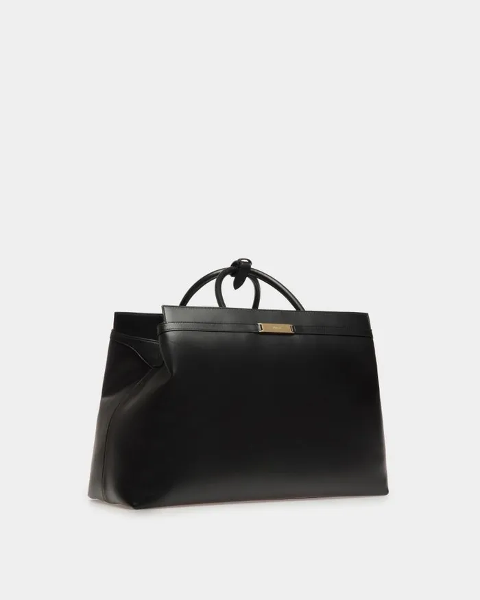 Men Bally Travel Bags Deco Weekender In Black Leather Black