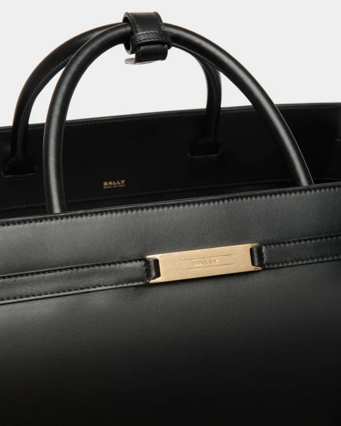 Men Bally Travel Bags Deco Weekender In Black Leather Black
