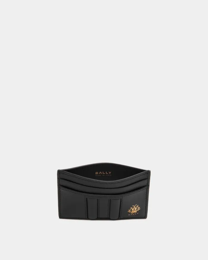 Men Bally Wallets and Card Holders Beckett Card Holder In Black Leather Black
