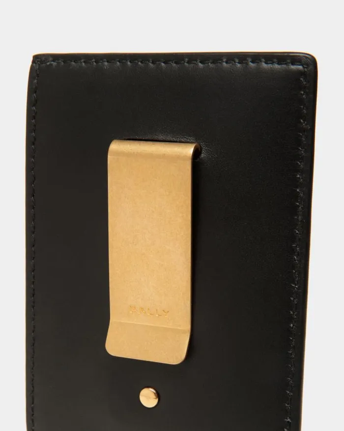 Men Bally Wallets and Card Holders Beckett Card Holder In Black Leather Black