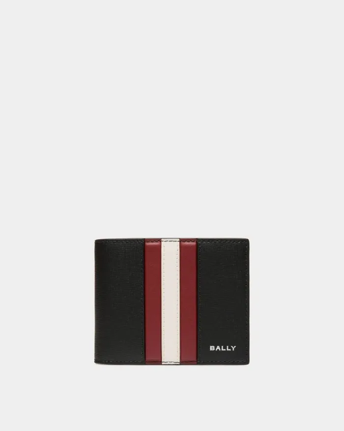 Men Bally Wallets and Card Holders Mythos Bifold In Black Recycled Leather Black