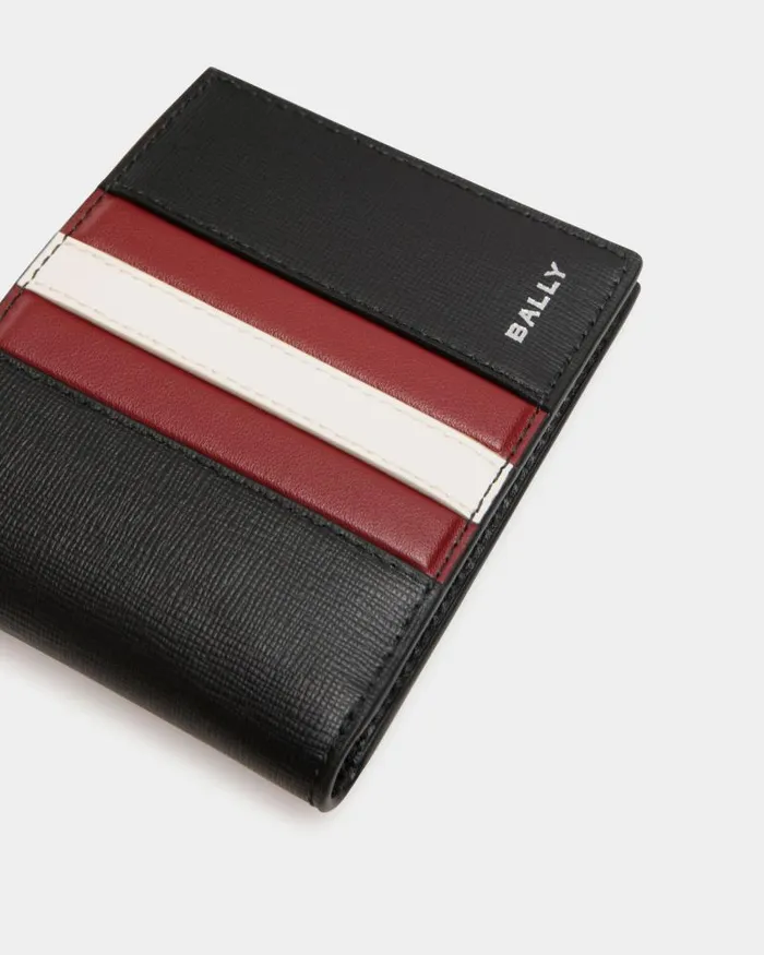 Men Bally Wallets and Card Holders Mythos Bifold In Black Recycled Leather Black