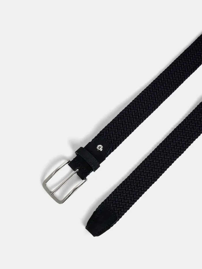 Men Ben Braided Elastic Belt JL Navy JLindeberg Belts Men Ben Braided Elastic Belt JL Navy JLindeberg Belts