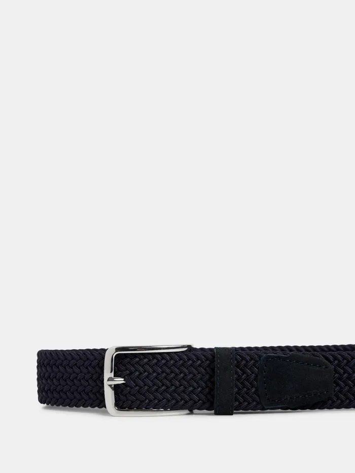 Men Ben Braided Elastic Belt JL Navy JLindeberg Belts Men Ben Braided Elastic Belt JL Navy JLindeberg Belts