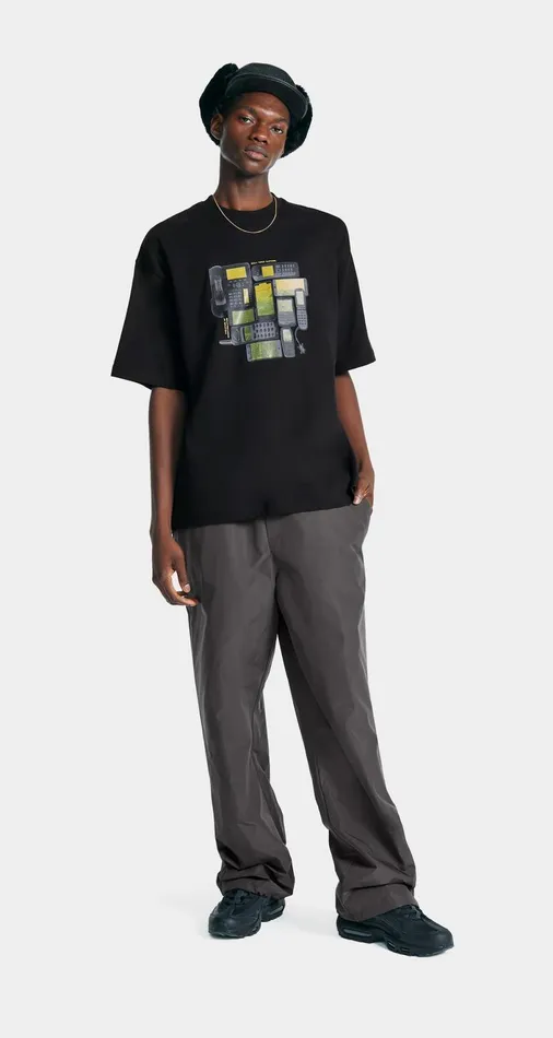 Men Black Evolution Oversized TShirt Daily Paper TShirts Men Black Evolution Oversized TShirt Daily Paper TShirts