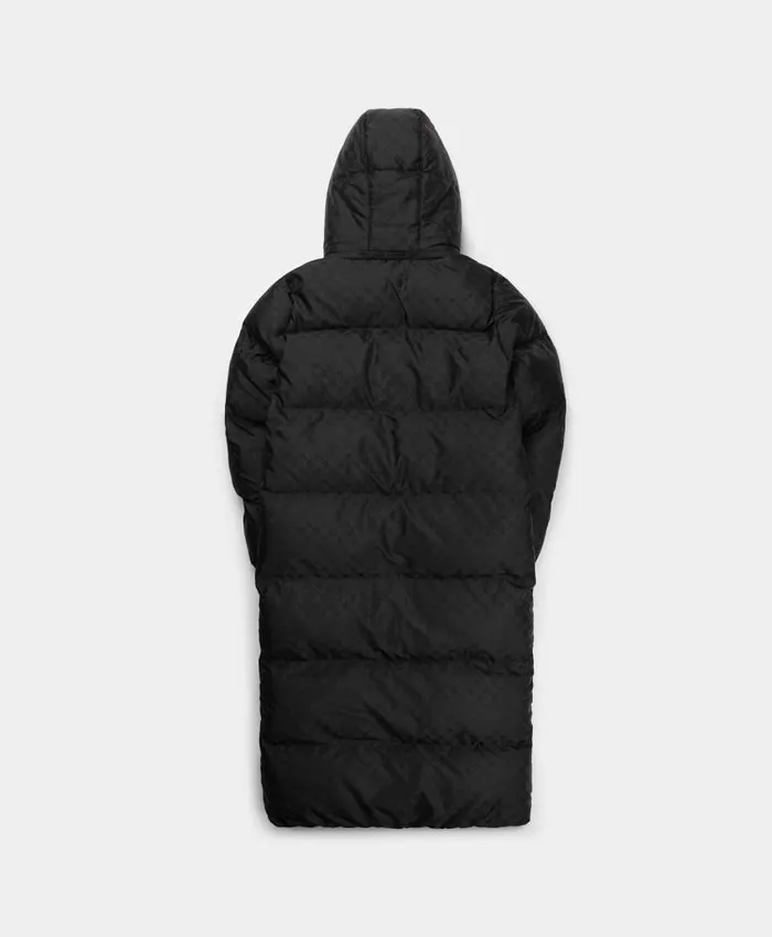 Men Black Long Hopuff Monogram Jacket Daily Paper Jackets Men Black Long Hopuff Monogram Jacket Daily Paper Jackets