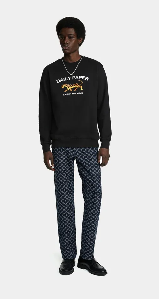 Men Black Radama Sweater Daily Paper Hoodies and Sweaters