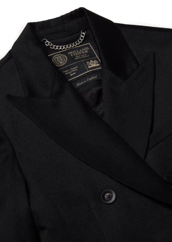Men Blazers Holland Cooper The Double Breasted Blazer Black Barathea Men Blazers Holland Cooper The Double Breasted Blazer Black Barathea