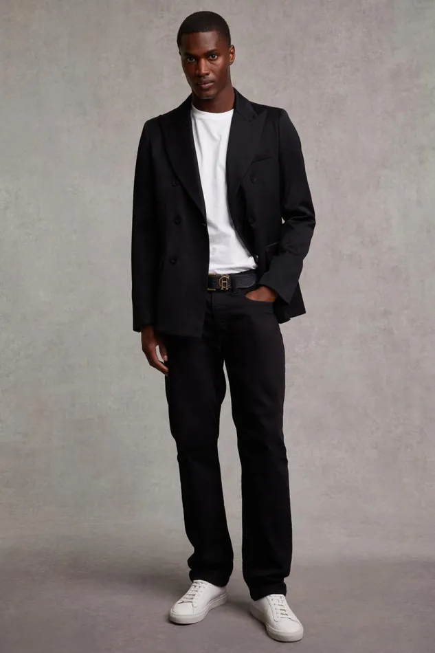 Men Blazers Holland Cooper The Double Breasted Blazer Black Barathea Men Blazers Holland Cooper The Double Breasted Blazer Black Barathea