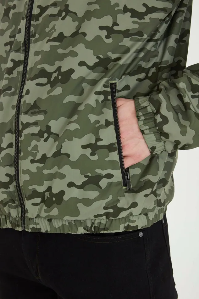 Men Blend Outerwear Outerwear Oil Green