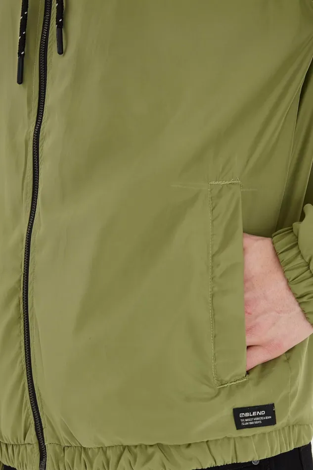 Men Blend Outerwear Outerwear Oil Green
