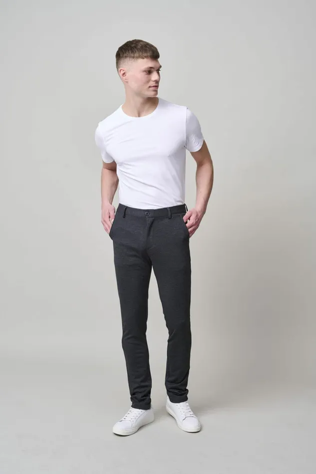Men Blend Pants Casual Pants Charcoal