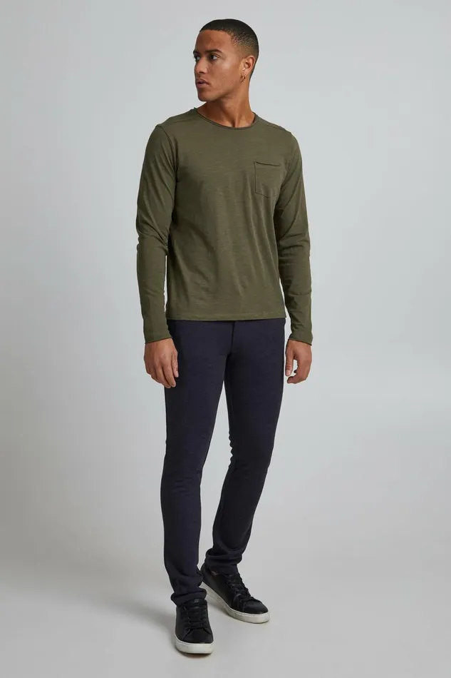 Men Blend Pants Casual Pants Charcoal