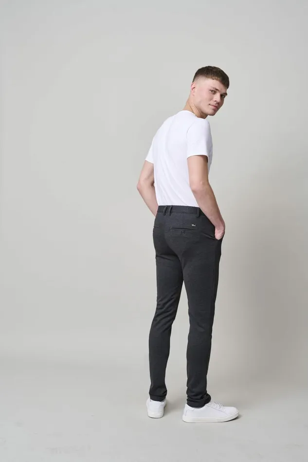 Men Blend Pants Casual Pants Charcoal