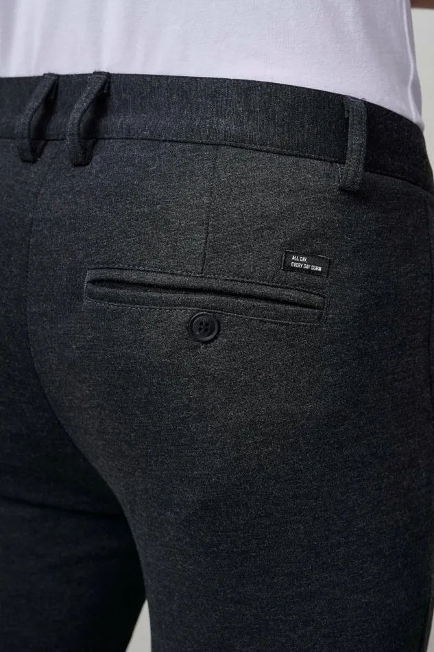 Men Blend Pants Casual Pants Charcoal