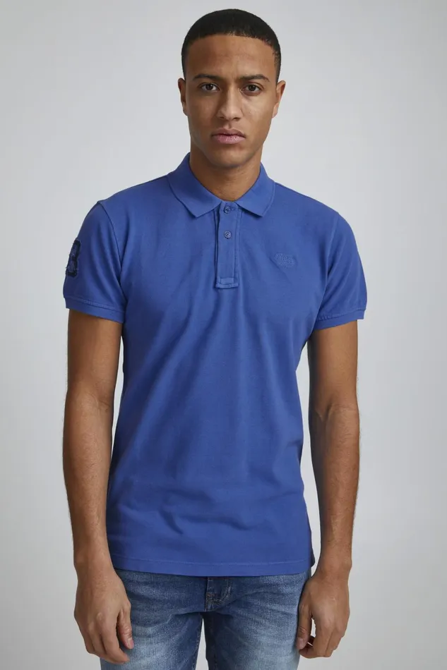 Men Blend Polos Polo Shirt Nautical Blue