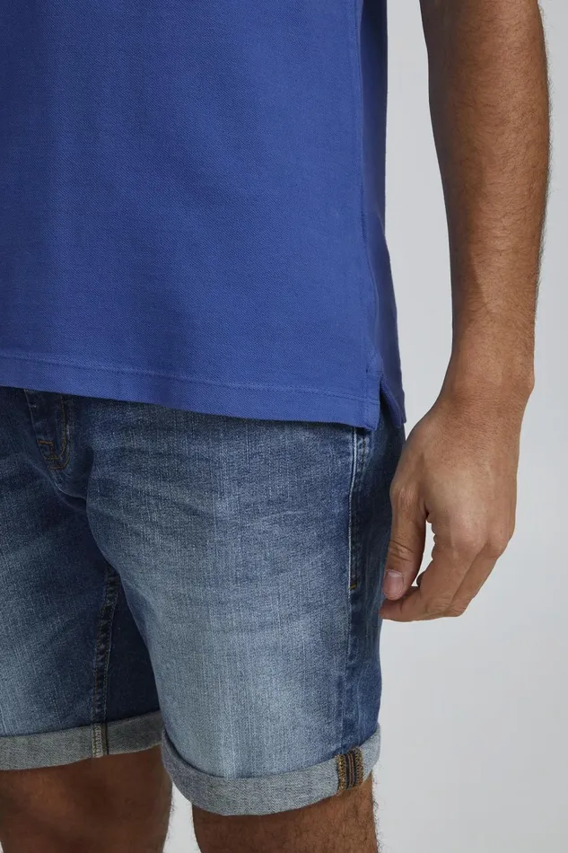 Men Blend Polos Polo Shirt Nautical Blue