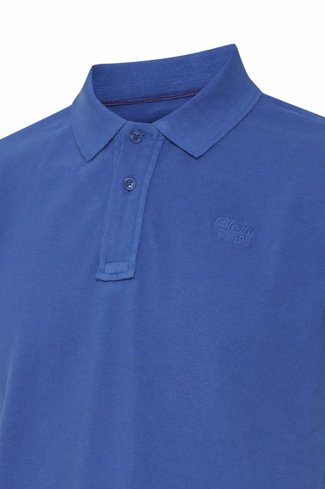 Men Blend Polos Polo Shirt Nautical Blue