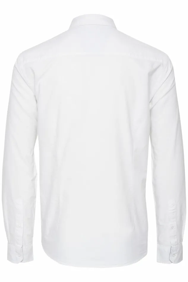 Men Blend Shirts Long Sleeved Shirt White