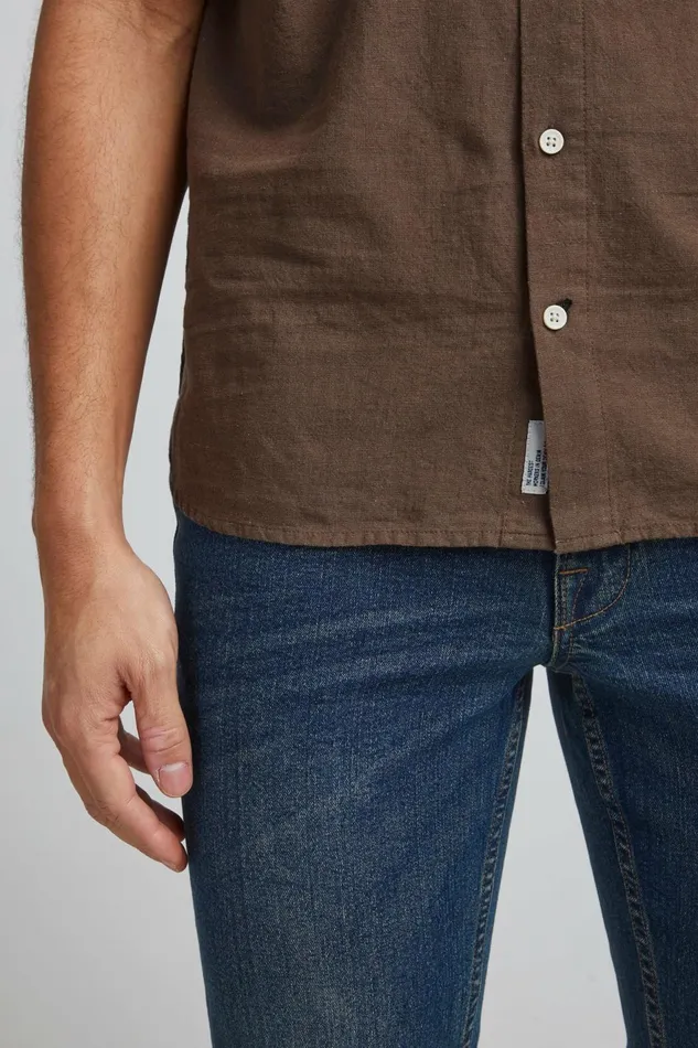 Men Blend Shirts Short Sleeved Shirt Capers
