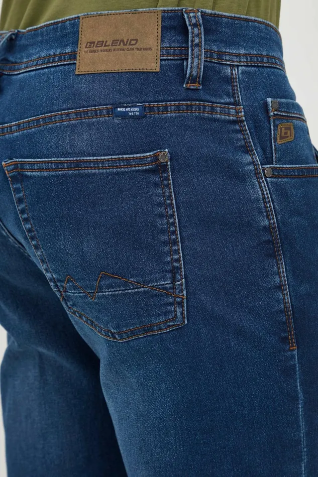Men Blend Twister Fit Jeans Denim Dark Blue
