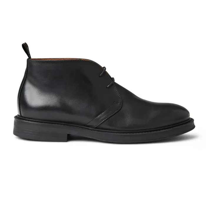 Men Boots Bruno Magli Taddeo Classic Chukka Leather BootBlack