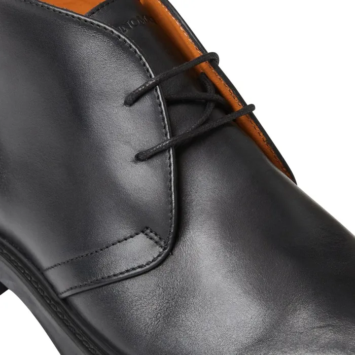 Men Boots Bruno Magli Taddeo Classic Chukka Leather BootBlack