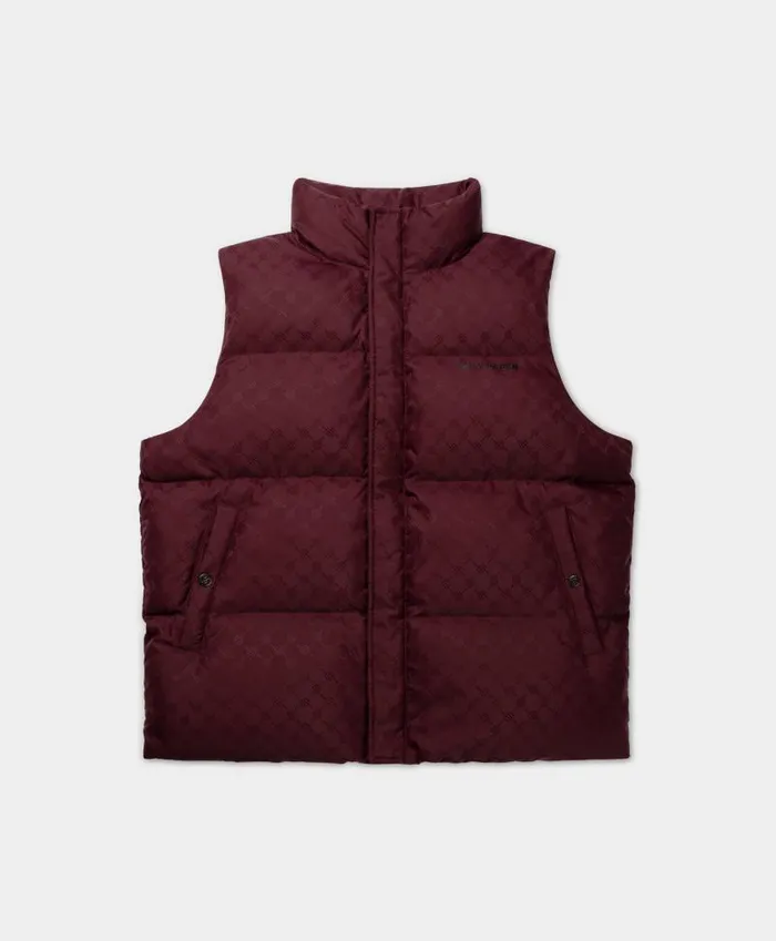 Men Bordeaux Wine Pondo Bodywarmer Daily Paper Jackets