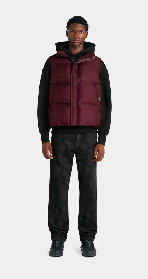 Men Bordeaux Wine Pondo Bodywarmer Daily Paper Jackets Men Bordeaux Wine Pondo Bodywarmer Daily Paper Jackets