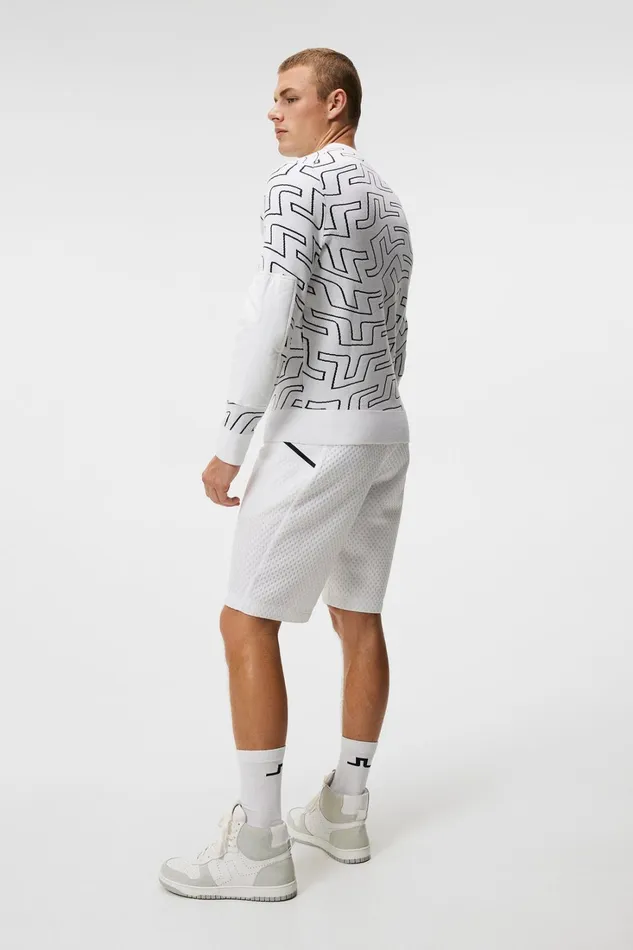 Men Bridge Swirl Knitted Sweater White Outline Bridge Swirl JLindeberg Knitwear Men Bridge Swirl Knitted Sweater White Outline Bridge Swirl JLindeberg Knitwear