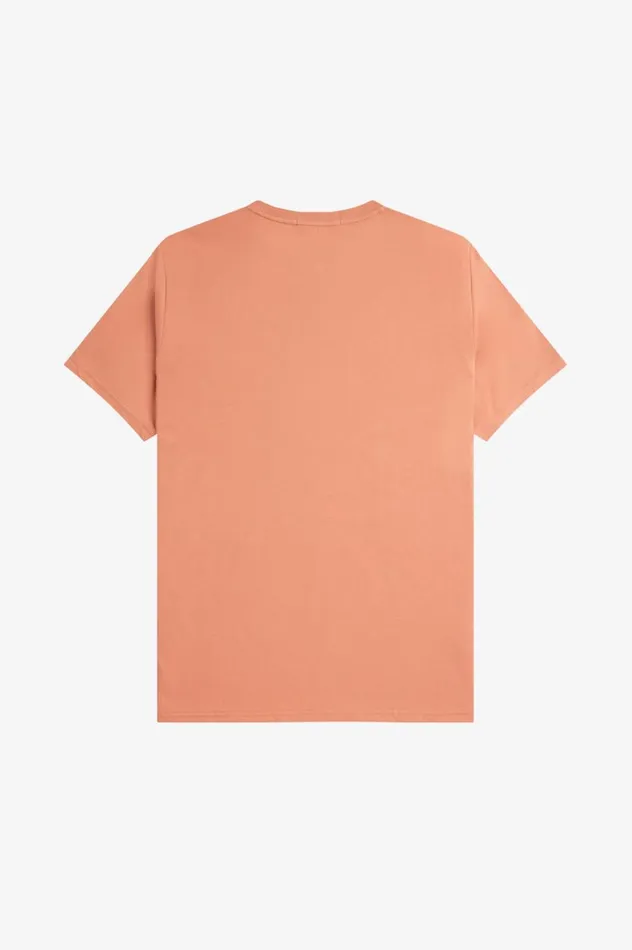 Men Circle Branding TShirt Light Rust Fred Perry TShirts