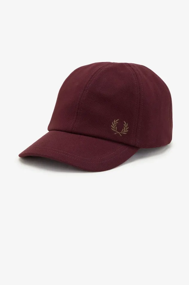 Men Classic Piqu Cap Oxbloodshaded Stone Fred Perry Accessories