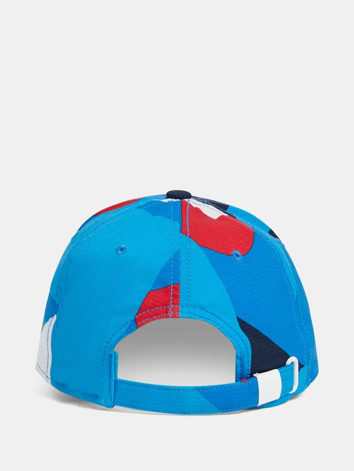 Men Collin Print Cap Brilliant Blue Big Bridge JLindeberg Caps