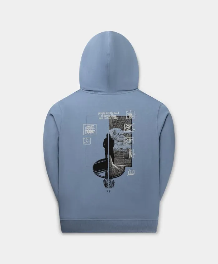 Men Country Blue Mirror Hoodie Daily Paper Hoodies and Sweaters