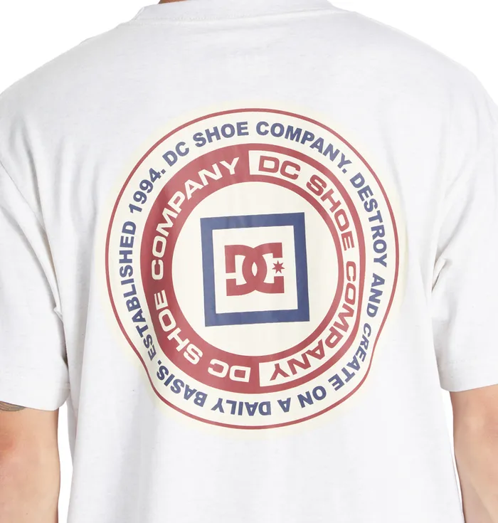 Men DC Shoes Old Head TShirt snow heather TShirts