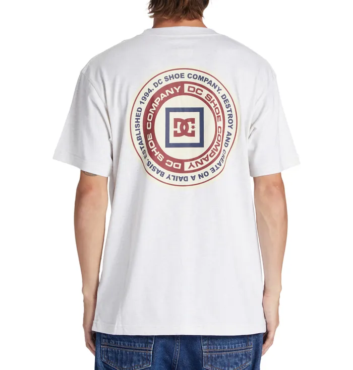 Men DC Shoes Old Head TShirt snow heather TShirts