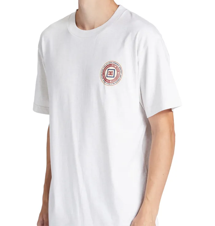 Men DC Shoes Old Head TShirt snow heather TShirts