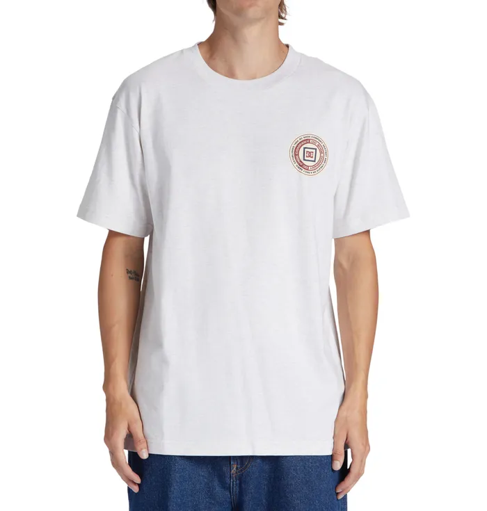 Men DC Shoes Old Head TShirt snow heather TShirts