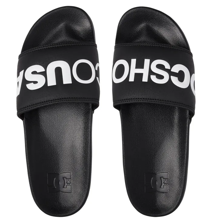 Men DC Slides blackwhite Slides DC Shoes