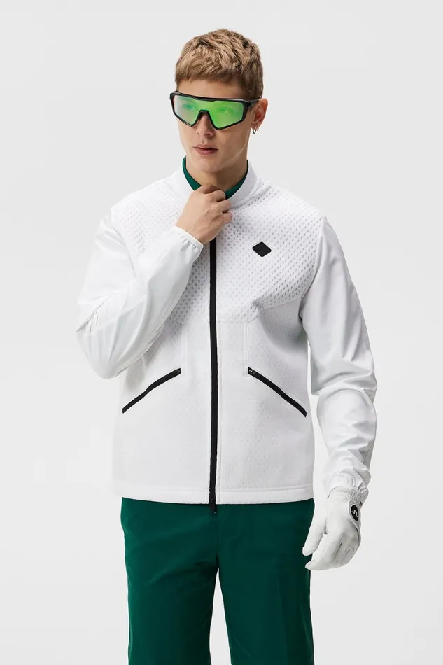 Men DIAMOND TECH BOMBER White JLindeberg Jackets