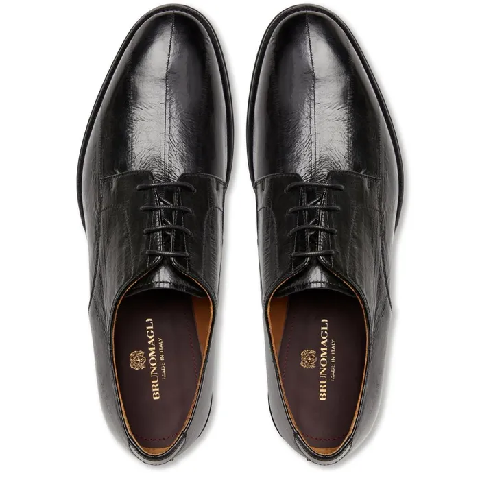 Men Dress Shoes Bruno Magli Asti Traditional Dress DerbyBlack EEL