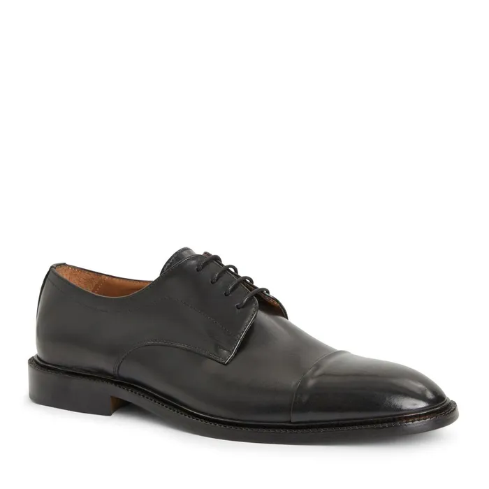 Men Dress Shoes Bruno Magli Aydin Cap Toe Leather DerbyBlack