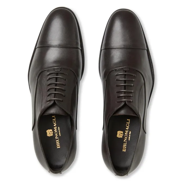 Men Dress Shoes Bruno Magli Maioco Leather Oxford 8211 Dark Brown