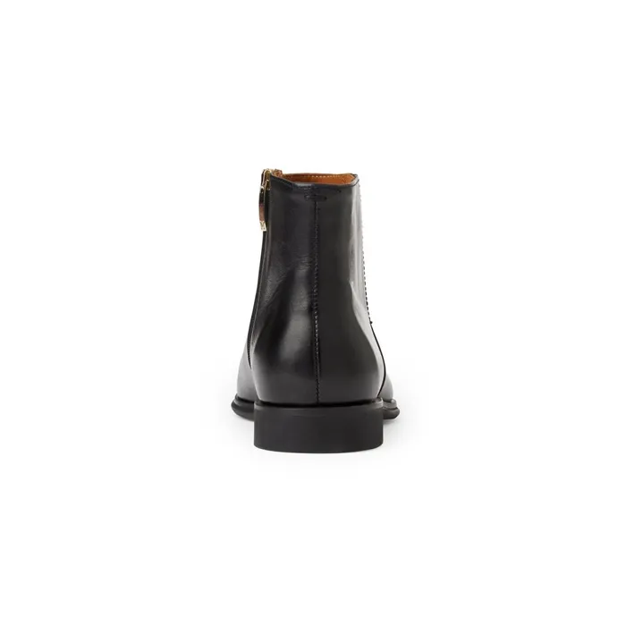 Men Dress Shoes Bruno Magli Raging Leather Side Zip BootBlack