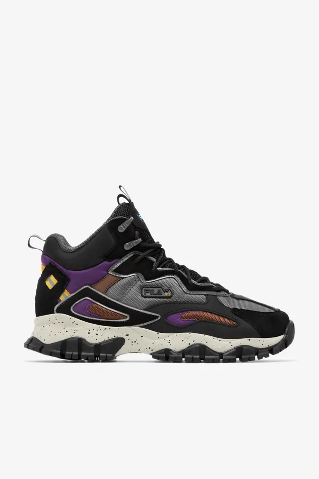 Men Fila Boots Ray Tracer Tr 2 Mid Black Imperial Purple Pelican