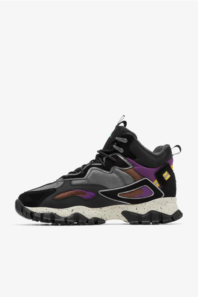 Men Fila Boots Ray Tracer Tr 2 Mid Black Imperial Purple Pelican