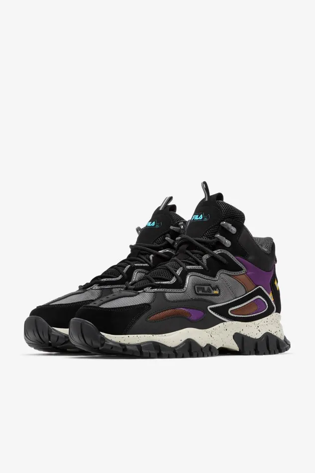 Men Fila Boots Ray Tracer Tr 2 Mid Black Imperial Purple Pelican