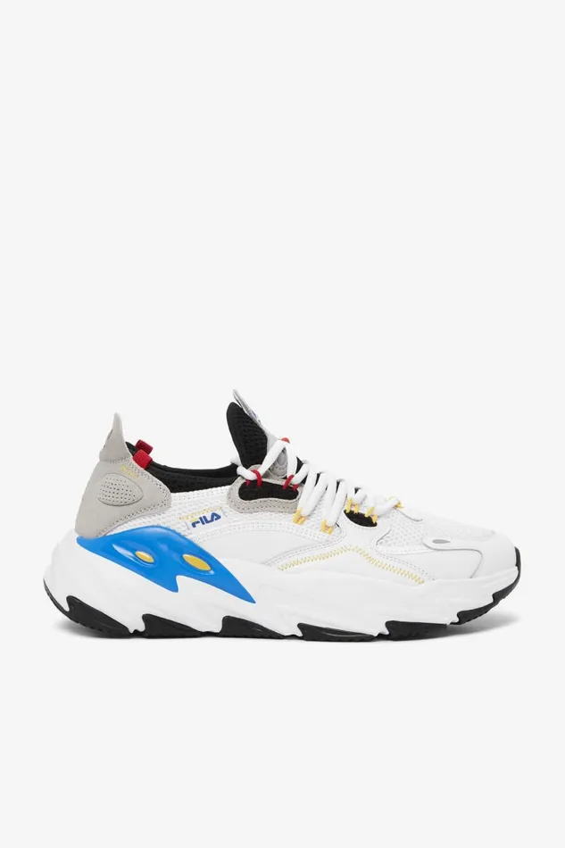 Men Fila Sneakers and Lifestyle Ray Tacer Evo 2 White Black Electric Blue