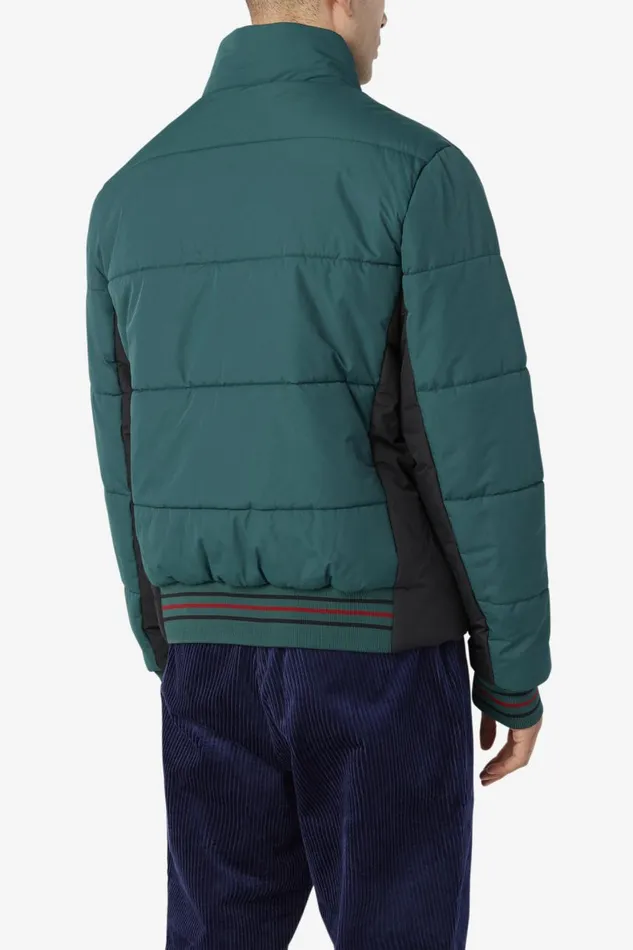 Men Fila Sweaters and Outerwear Watson Puffer Jacket June Bug Black